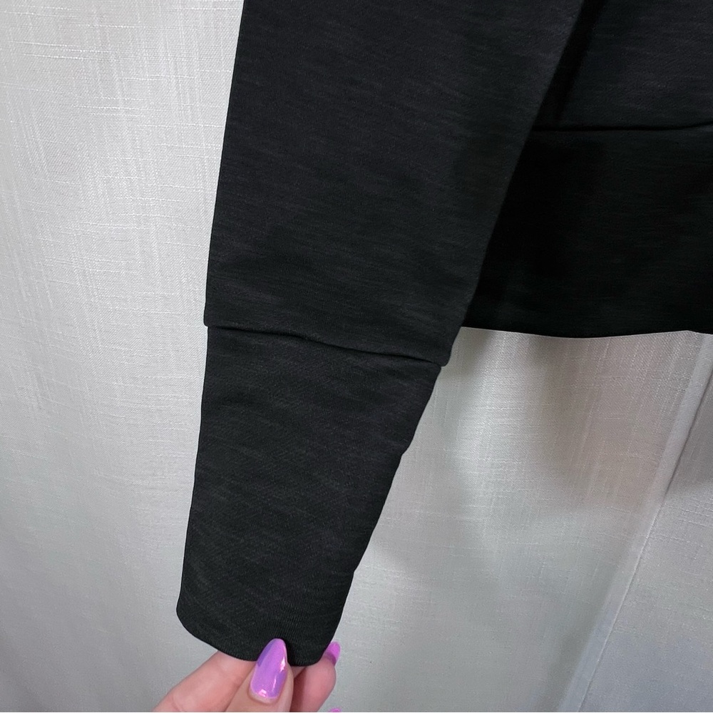 Nike Dri Fit Just Do It Training Hoodie Sweatshirt Size Small Heathered Black - Picture 6 of 11
